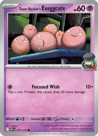 Team Rocket's exeggcute (077) - ME Ascended Heroes