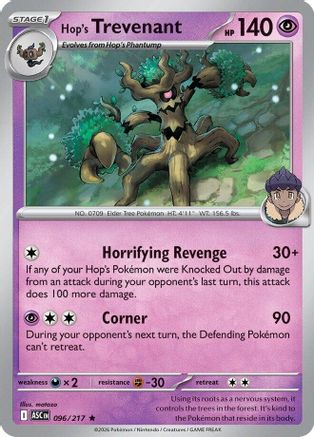 Hop's Trevenant (096/217) - ME Ascended Heroes Holofoil