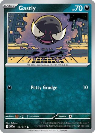 Gastly (123) - ME Ascended Heroes Reverse Holofoil