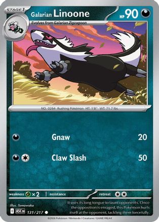 Galarian Linoone (131) - ME Ascended Heroes
