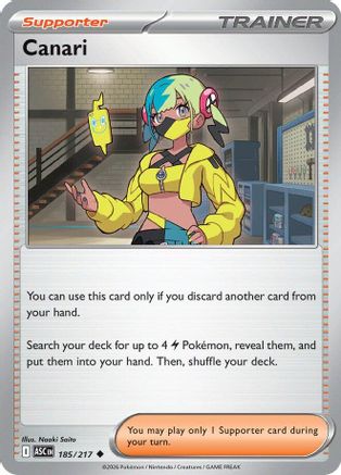 Canari (185/217) - ME Ascended Heroes Reverse Holofoil
