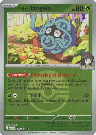Erika's Tangela (Poke Ball) (007/217) - ME Ascended Heroes Reverse Holofoil
