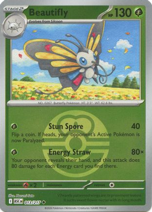 Beautifly (Love Ball) (013/217) - ME Ascended Heroes Reverse Holofoil