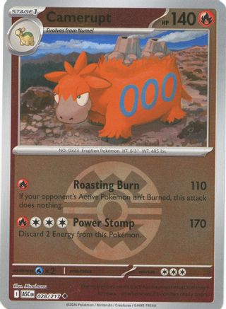 Camerupt (Quick Ball) (028) - ME Ascended Heroes Reverse Holofoil