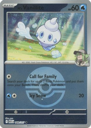 N's Vanillite (Poke Ball) (049) - ME Ascended Heroes Reverse Holofoil
