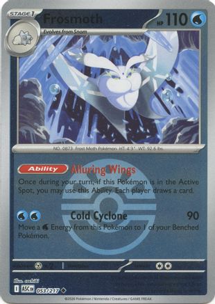 Frosmoth (Friend Ball) (053) - ME Ascended Heroes Reverse Holofoil