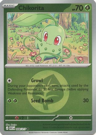 Chikorita (Energy Symbol Pattern) (008) - ME Ascended Heroes Reverse Holofoil