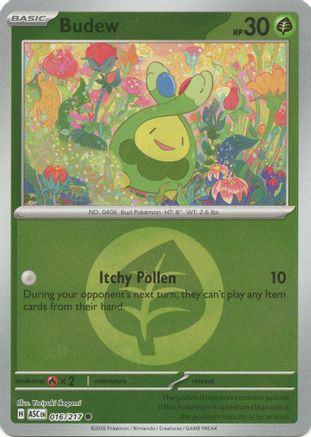 Budew (Energy Symbol Pattern) (016/217) - ME Ascended Heroes Reverse Holofoil