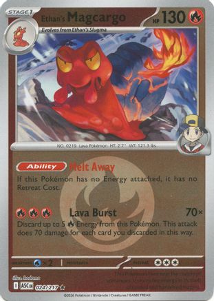 Ethan's Magcargo (Energy Symbol Pattern) (024/217) - ME Ascended Heroes Reverse Holofoil