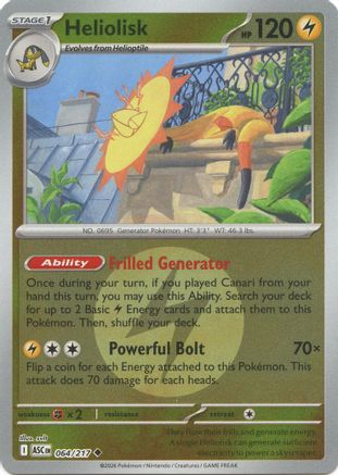 Heliolisk (Energy Symbol Pattern) (064/217) - ME Ascended Heroes Reverse Holofoil