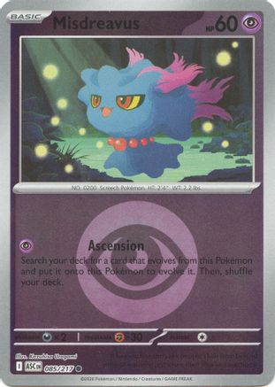 Misdreavus (Energy Symbol Pattern) (085/217) - ME Ascended Heroes Reverse Holofoil