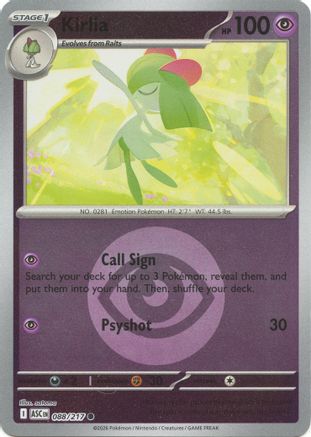 Kirlia (Energy Symbol Pattern) (088) - ME Ascended Heroes Reverse Holofoil
