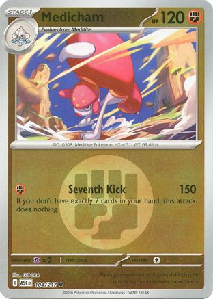 Medicham (Energy Symbol Pattern) (104/217) - ME Ascended Heroes Reverse Holofoil