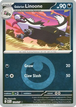 Galarian Linoone (Energy Symbol Pattern) (131) - ME Ascended Heroes Reverse Holofoil