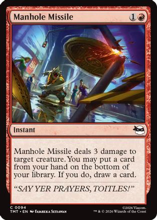 Manhole Missile (TMT-094) - Teenage Mutant Ninja Turtles
