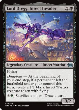 Lord Dregg, Insect Invader (TMT-065) - Teenage Mutant Ninja Turtles