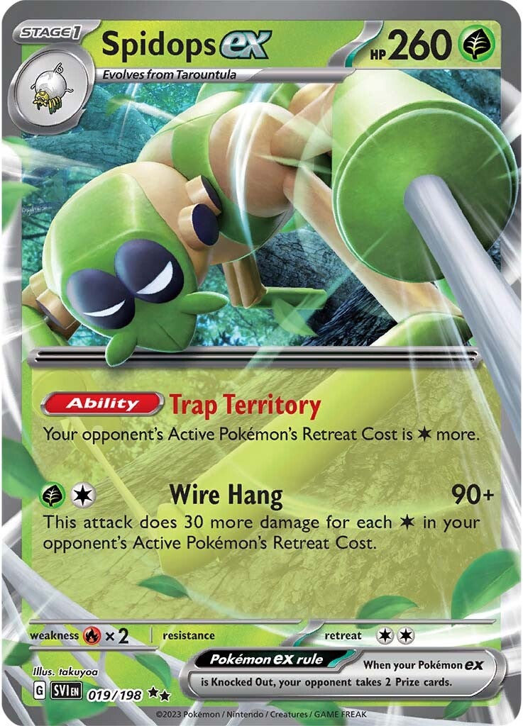 Spidops ex 019/198 - Double Rare - Holofoil