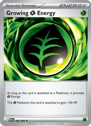 Growing Grass Energy (086) - ME03 Perfect Order Holofoil
