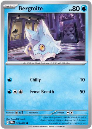Bergmite (023/null) - ME04 Chaos Rising Reverse Holofoil