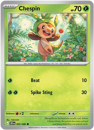 Chespin (005/086) - ME04 Chaos Rising