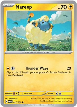 Mareep (027/null) - ME04 Chaos Rising Reverse Holofoil