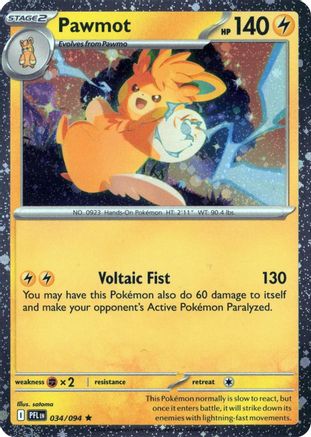 Pawmot (Cosmos Holo) (034/094) - Blister Exclusives Holofoil