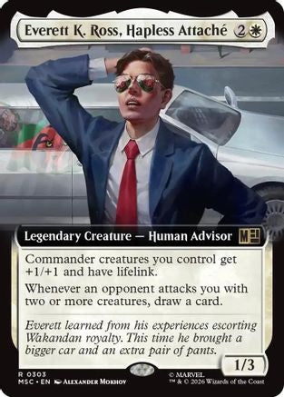 Everett K. Ross, Hapless Attache (Extended Art) (MSC-303) - Commander: Marvel Super Heroes Foil