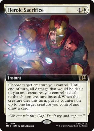 Heroic Sacrifice (Extended Art) (MSC-310) - Commander: Marvel Super Heroes