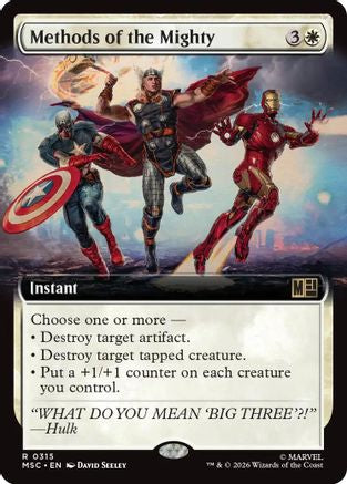 Methods of the Mighty (Extended Art) (MSC-315) - Commander: Marvel Super Heroes
