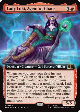 Lady Loki, Agent of Chaos (Extended Art) (MSC-365) - Commander: Marvel Super Heroes