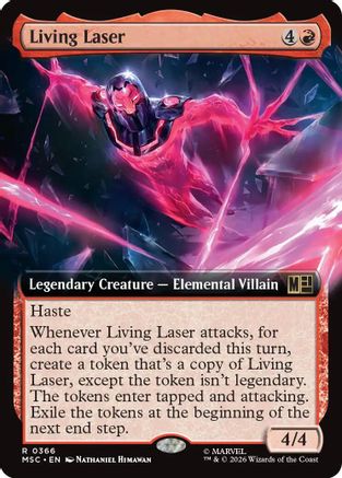 Living Laser (Extended Art) (MSC-366) - Commander: Marvel Super Heroes Foil