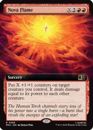 Nova Flame (Extended Art) (MSC-368) - Commander: Marvel Super Heroes