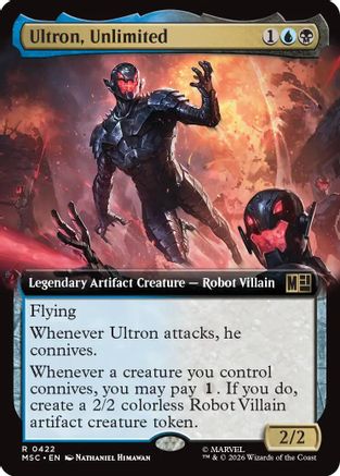 Ultron, Unlimited (Extended Art) (MSC-422) - Commander: Marvel Super Heroes Foil