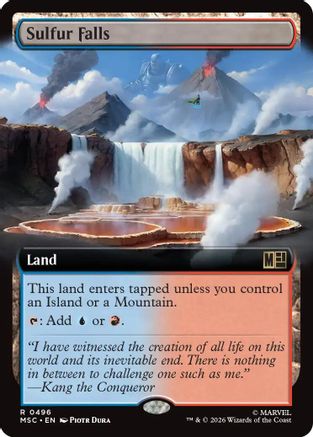 Sulfur Falls (Extended Art) (MSC-496) - Commander: Marvel Super Heroes