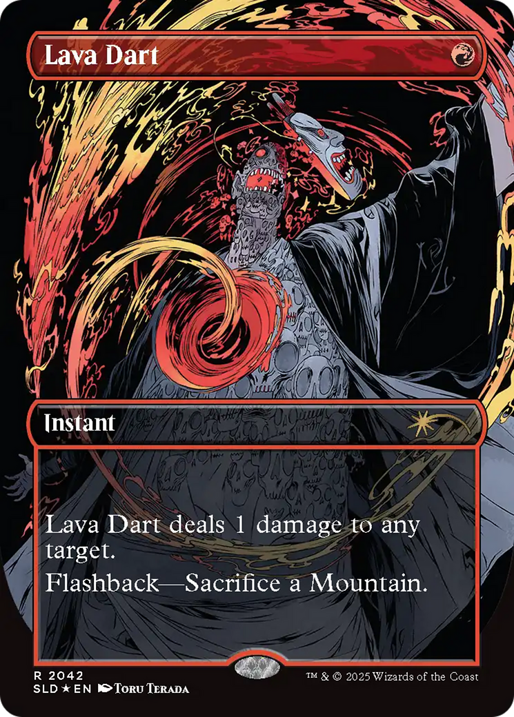 Lava Dart (Raised Foil) (SLD-2042) - Secret Lair Drop Series