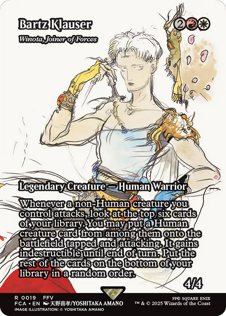 Bartz Klauser - Winota, Joiner of Forces (Showcase) (FCA-019) - FINAL FANTASY: Through the Ages