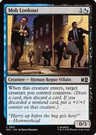 Mob Lookout (MSC-821) - Commander: Marvel Super Heroes