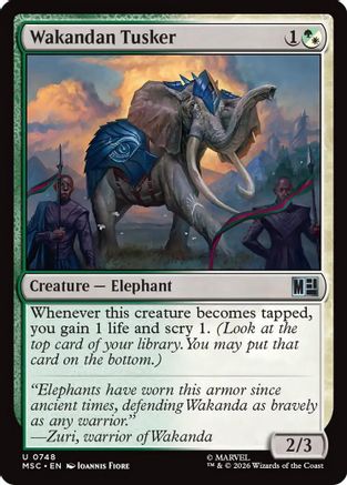 Wakandan Tusker (MSC-748) - Commander: Marvel Super Heroes