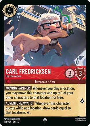 Carl Fredricksen - On the Move (113/204) - Attack of the Vine Cold Foil