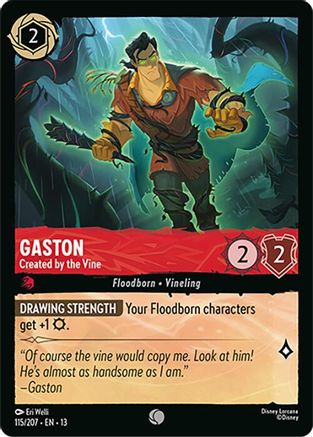 Gaston - Created by the Vine (115/204) - Attack of the Vine Cold Foil