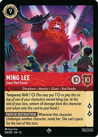 Ming Lee - Giant Red Panda (129/204) - Attack of the Vine