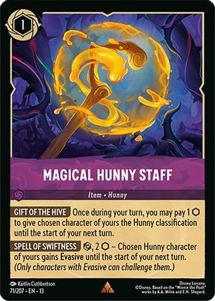 Magical Hunny Staff (71/204) - Attack of the Vine Cold Foil