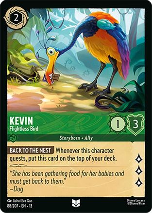 Kevin - Flightless Bird (88/204) - Attack of the Vine Cold Foil