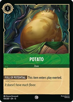 Potato (105/204) - Attack of the Vine Cold Foil