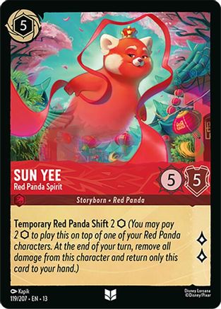Sun Yee - Red Panda Spirit (119/204) - Attack of the Vine Cold Foil