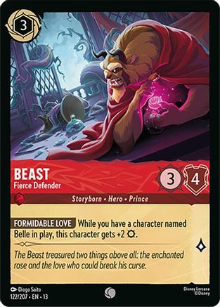 Beast - Fierce Defender (122/204) - Attack of the Vine Cold Foil