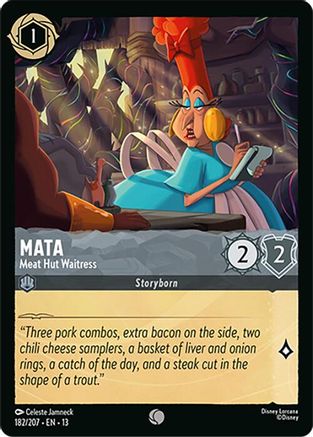 Mata - Meat Hut Waitress (182/204) - Attack of the Vine