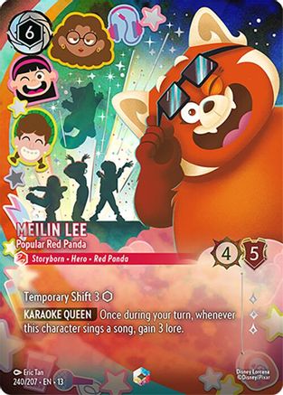 Meilin Lee - Popular Red Panda (Enchanted) (240/204) - Attack of the Vine Holofoil