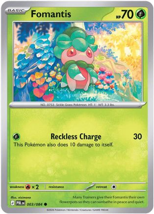 Fomantis (003/084) - ME05 Pitch Black Reverse Holofoil