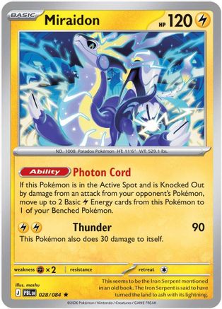 Miraidon (028/null) - ME05 Pitch Black Reverse Holofoil